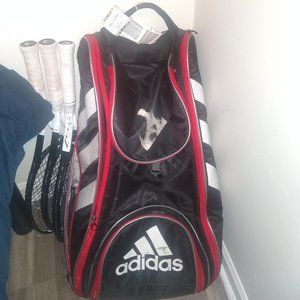Adidas Red and Black Tour Tennis Bag